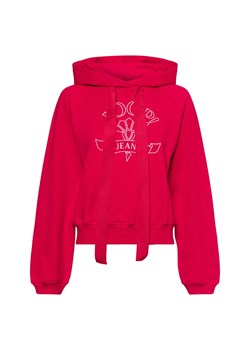 Joop Jeans Damski sweter z kapturem - Tinna Kobiety Bawełna czerwony jednolity ze sklepu vangraaf w kategorii Bluzy damskie - zdjęcie 178449199