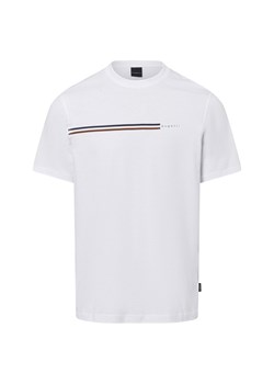 Bugatti Koszulka męska Mężczyźni Bawełna biały jednolity ze sklepu vangraaf w kategorii T-shirty męskie - zdjęcie 178449218