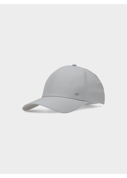 Czapka z daszkiem uniseks 4F 4FWSS25ACABU371 - szara ze sklepu Sportstylestory.com w kategorii Czapki z daszkiem damskie - zdjęcie 178449466