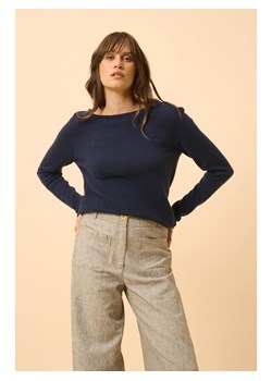 Just Cashmere Kaszmirowy sweter "Grace" w kolorze granatowym ze sklepu Limango Polska w kategorii Swetry damskie - zdjęcie 178453795