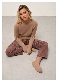 Just Cashmere Kaszmirowy sweter &quot;Jane&quot; w kolorze jasnobrązowym ze sklepu Limango Polska w kategorii Swetry damskie - zdjęcie 178477256