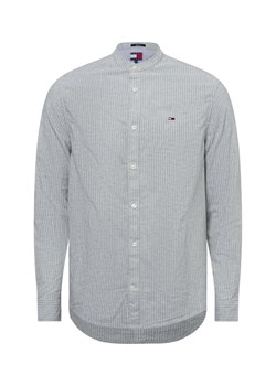 Tommy Jeans Męska koszula casual z zawartością lnu Mężczyźni Regular Fit Bawełna trzcinowy w paski ze sklepu vangraaf w kategorii Koszule męskie - zdjęcie 178480907