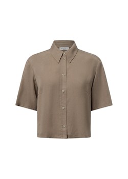 Marc O'Polo Denim Bluzka damska z krótkim rękawem Kobiety Lyocell oliwkowy wypukły wzór tkaniny ze sklepu vangraaf w kategorii Bluzki damskie - zdjęcie 178480916
