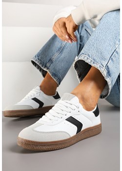 Białe Sneakersy z Perforacją w Stylu Tenisówek Olirielis ze sklepu renee.pl w kategorii Buty sportowe damskie - zdjęcie 178485848