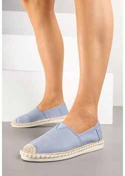 Jasnoniebieskie Wsuwane Espadryle Ozdobione Przeszyciami Baliris ze sklepu renee.pl w kategorii Espadryle damskie - zdjęcie 178489829