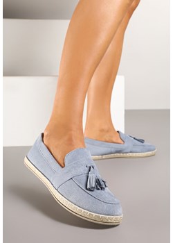 Jasnoniebieskie Espadryle przed Kostkę z Ozdobnymi Chwostami Marilsa ze sklepu renee.pl w kategorii Espadryle damskie - zdjęcie 178489835