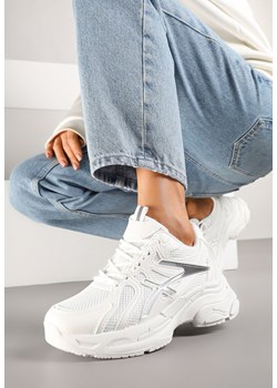 Białe Sneakersy z Ozdobnymi Paskami Xerraza ze sklepu renee.pl w kategorii Buty sportowe damskie - zdjęcie 178490177