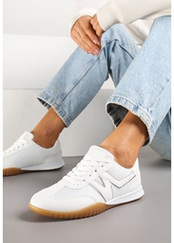 Białe Sneakersy Klasyczne Tenisówki Istia ze sklepu renee.pl w kategorii Buty sportowe damskie - zdjęcie 178491269