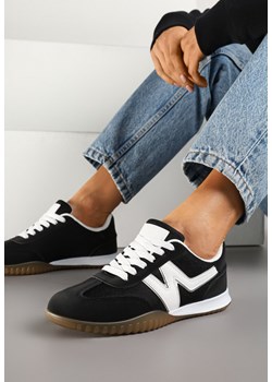 Czarne Sneakersy Klasyczne Tenisówki Istia ze sklepu renee.pl w kategorii Buty sportowe damskie - zdjęcie 178491275
