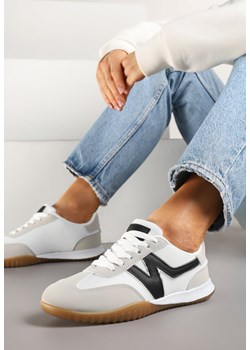 Szaro-Czarne Sneakersy Klasyczne Tenisówki Istia ze sklepu renee.pl w kategorii Buty sportowe damskie - zdjęcie 178491287
