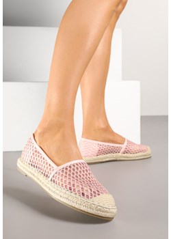 Różowe Siateczkowe Espadryle na Podeszwie z Plecionki Setariva ze sklepu renee.pl w kategorii Espadryle damskie - zdjęcie 178492379