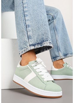 Jasnozielone Sneakersy z Geometrycznym Motywem Taniffia ze sklepu renee.pl w kategorii Buty sportowe damskie - zdjęcie 178493729