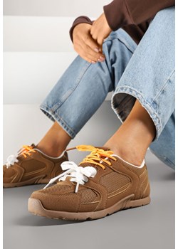 Brązowe Sneakersy z Podwójnymi Sznurówkami Terfitra ze sklepu renee.pl w kategorii Buty sportowe damskie - zdjęcie 178495546