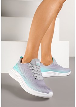 Szaro-Miętowe Buty Sportowe Sneakersy Siateczkowe na Podeszwie z Pianki Rellica ze sklepu renee.pl w kategorii Buty sportowe damskie - zdjęcie 178496299