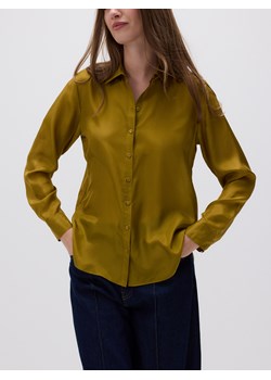 Reserved - Koszula z jedwabiu - oliwkowy - id: 153EN-81X - marki Reserved - 178499359 Reserved - Koszula z jedwabiu - oliwkowy ze sklepu Reserved w kategorii Koszule damskie - zdjęcie 178499359