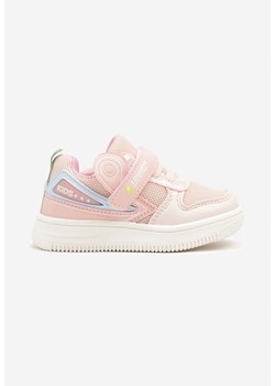 Różowe Buty Sportowe Sneakersy ze Skórzaną Wkładką Nonanira ze sklepu born2be.pl w kategorii Buty sportowe dziecięce - zdjęcie 178503786