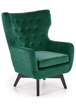 Zielony welwetowy fotel do karmienia uszak C5-S65 ze sklepu Edinos.pl w kategorii Fotele - zdjęcie 178514809