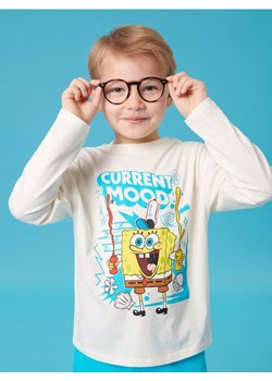 Sinsay - Koszulka z długimi rękawami Spongebob - kremowy ze sklepu Sinsay w kategorii T-shirty chłopięce - zdjęcie 178529169