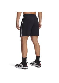 Męskie spodenki treningowe Under Armour Project Rock Mesh Short - czarne ze sklepu Sportstylestory.com w kategorii Spodenki męskie - zdjęcie 178529699