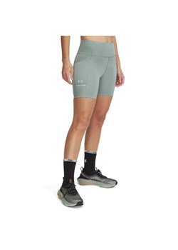 Damskie spodenki do biegania Under Armour UA Launch Half Tight - zielone ze sklepu Sportstylestory.com w kategorii Szorty - zdjęcie 178529735