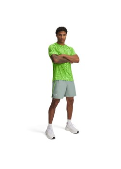 Męskie spodenki do biegania Under Armour UA Launch 7\'\' Short - zielone ze sklepu Sportstylestory.com w kategorii Spodenki męskie - zdjęcie 178529749