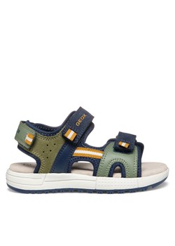 Sandały Geox J Alben J35AVA 1520 CF3F4 D Khaki ze sklepu eobuwie.pl w kategorii Sandały dziecięce - zdjęcie 178530865