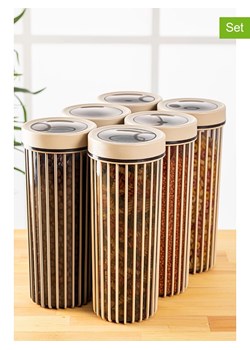 Violeta Home Pojemniki (6 szt.) w kolorze beżowym - 1,7 l ze sklepu Limango Polska w kategorii Pojemniki kuchenne - zdjęcie 178532409