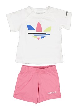 adidas 2-częściowy zestaw w kolorze biało-jasnoróżowym ze sklepu Limango Polska w kategorii Odzież dla niemowląt - zdjęcie 178533068