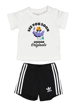adidas 2-częściowy zestaw w kolorze biało-czarnym ze sklepu Limango Polska w kategorii Kombinezony i kurtki - zdjęcie 178533076