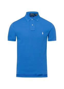 Polo Ralph Lauren Męska koszulka polo Mężczyźni Bawełna niebieski jednolity ze sklepu vangraaf w kategorii T-shirty męskie - zdjęcie 178537499