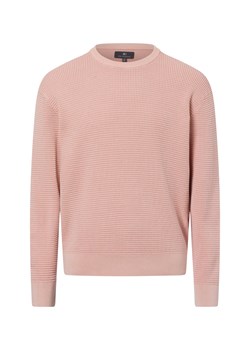 Nils Sundström Męski sweter z dzianiny Mężczyźni Bawełna cielisty jednolity ze sklepu vangraaf w kategorii Swetry męskie - zdjęcie 178537509