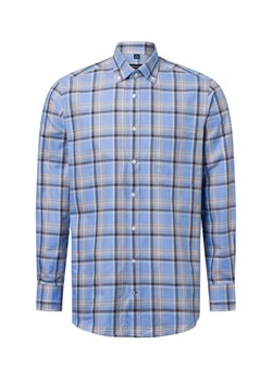 Andrew James Męska koszula casual Mężczyźni Regular Fit Bawełna jasnoniebieski w kratkę ze sklepu vangraaf w kategorii Koszule męskie - zdjęcie 178537526