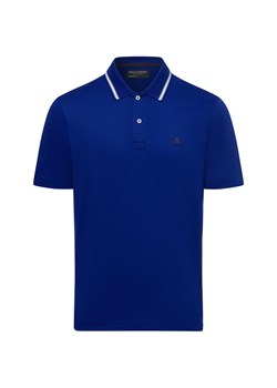 Marc O'Polo Męska koszulka polo Mężczyźni Bawełna błękit królewski jednolity ze sklepu vangraaf w kategorii T-shirty męskie - zdjęcie 178537539