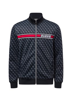 GUESS Bluza męska Mężczyźni czarny wzorzysty ze sklepu vangraaf w kategorii Bluzy męskie - zdjęcie 178537579