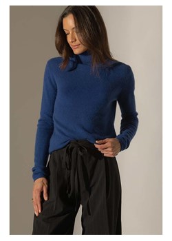 Perfect Cashmere Kaszmirowy golf &quot;Ashley&quot; w kolorze granatowym ze sklepu Limango Polska w kategorii Swetry damskie - zdjęcie 178537939