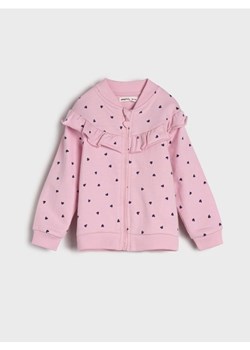 Sinsay - Bluza na zamek z ozdobnymi falbanami - fioletowy ze sklepu Sinsay w kategorii Bluzy i swetry - zdjęcie 178541628