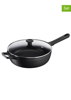 Tefal 2-częściowy zestaw &quot;Trattoria Pro&quot; w kolorze czarnym - Ø 28 cm ze sklepu Limango Polska w kategorii Garnki - zdjęcie 178543806