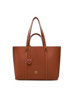 Torebka PINKO Carrie Shopper Big PE 25 PLTT 102832 A1LF Brązowy ze sklepu eobuwie.pl w kategorii Torby Shopper bag - zdjęcie 178545839