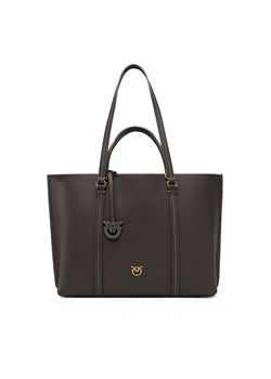 Torebka PINKO Carrie Shopper Big AI 24-25 PLTT 102832 A1LF Brązowy ze sklepu eobuwie.pl w kategorii Torby Shopper bag - zdjęcie 178545966