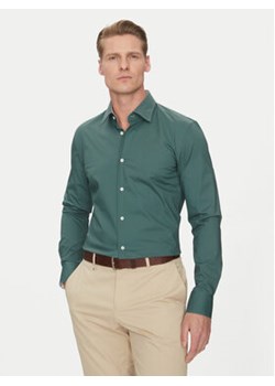 BOSS Koszula Hank 50532804 Zielony Slim Fit ze sklepu MODIVO w kategorii Koszule męskie - zdjęcie 178547606