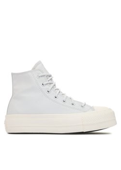 Converse Trampki Chuck Taylor All Star Lift Platform Leather A05248C Błękitny ze sklepu MODIVO w kategorii Trampki damskie - zdjęcie 178548637