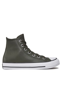 Trampki Converse Chuck Taylor All Star Faux Leather Hi A09481C 371 Zielony ze sklepu eobuwie.pl w kategorii Trampki damskie - zdjęcie 178549278