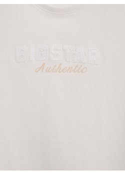 Koszulka damska z logo BIG STAR z kolekcji Authentic biała Della 100 ze sklepu Big Star w kategorii Bluzki damskie - zdjęcie 178551458