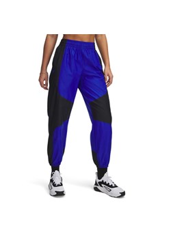 Damskie spodnie treningowe Under Armour Project Rock Woven Bottom - niebieskie - id: 279503 - marki Under Armour - 178555849 Damskie spodnie treningowe Under Armour Project Rock Woven Bottom - niebieskie ze sklepu Sportstylestory.com w kategorii Spodnie damskie - zdjęcie 178555849