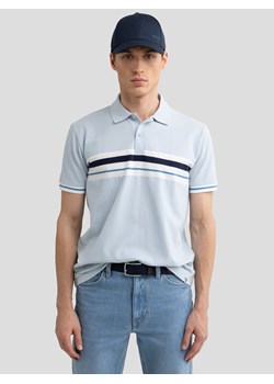 Koszulka męska polo błękitna Poloer 400 ze sklepu Big Star w kategorii T-shirty męskie - zdjęcie 178559628