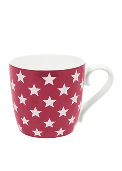 Könitz Kubek &apos;&apos;Stars&apos;&apos; w kolorze ciemnoczerwono-białym - 415 ml ze sklepu Limango Polska w kategorii Kubki - zdjęcie 178564926