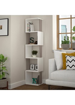 Scandinavia Concept Regał &quot;Piri&quot; w kolorze biało-jasnobrązowym na książki - 35 x 161 x 30 cm ze sklepu Limango Polska w kategorii Regały i witryny - zdjęcie 178564969