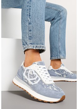 Niebieskie Sneakersy z Koronkowymi Zdobieniami Dallriva ze sklepu renee.pl w kategorii Buty sportowe damskie - zdjęcie 178567458