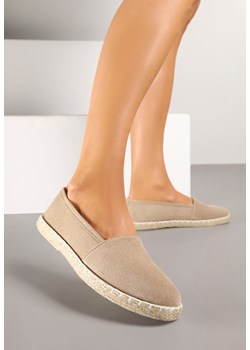 Ciemnobeżowe Espadryle Vices na Podeszwie Zdobionej Plecionką Sesoriela ze sklepu renee.pl w kategorii Espadryle damskie - zdjęcie 178573919