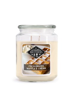 Candle Brothers Świeca zapachowa &quot;Fresh Baked Waffle &amp; Cream&apos;&apos; - 510 g ze sklepu Limango Polska w kategorii Świece i dyfuzory - zdjęcie 178574448